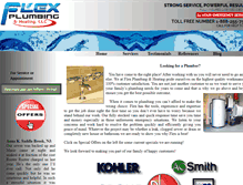 Tablet Screenshot of flexplumbing.com